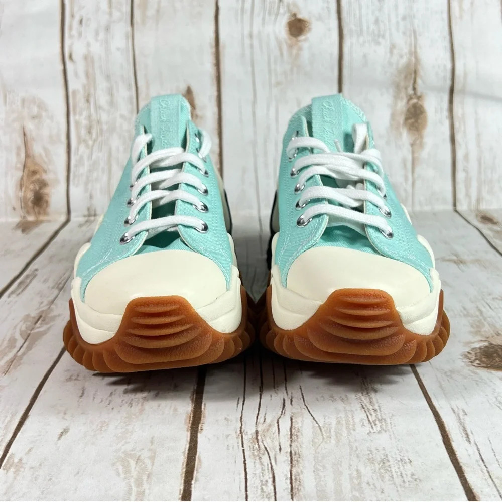 New Converse Run Star Motion Low Platform Water Droplets Green Sneakers - Picture 5 of 12